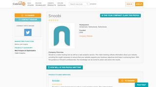 
                            9. Snoobi | Reviews & Information| CabinetM