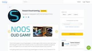 
                            6. Snoost Cloud Gaming | BetaPage
