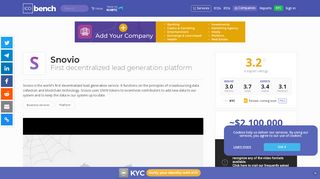 
                            8. Snovio (SNOV) - ICO rating and details | ICObench