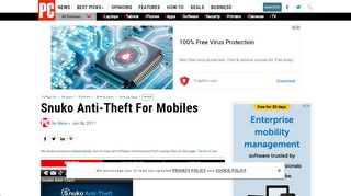 
                            10. Snuko Anti-Theft For Mobiles - Review 2011 - PCMag UK