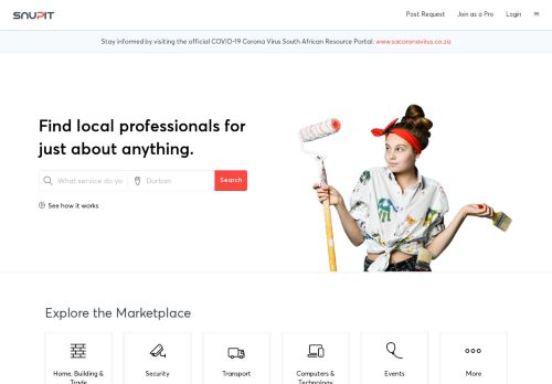 
                            3. Snupit - Find the best rated Local Service Professionals Online