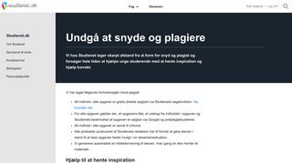 
                            7. Snyd og plagiat - Studienet.dk