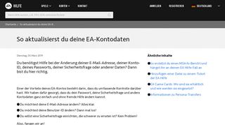 
                            5. So aktualisierst du deine EA-Kontodaten - Origin Help