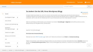 
                            13. So ändern Sie die URL Ihres Wordpress Blogs