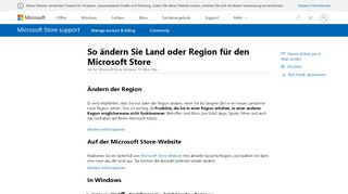 
                            9. So ändern Sie Land oder Region für den Microsoft Store