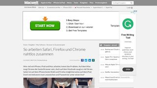 
                            8. So arbeiten Safari, Firefox und Chrome nahtlos zusammen - Macwelt