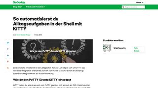 
                            2. So automatisierst du Alltagsaufgaben in der Shell mit KiTTY - GoDaddy