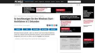 
                            13. So beschleunigen Sie den Windows-Start - Hochfahren in 3 Sekunden ...