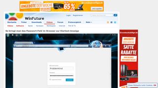 
                            11. So bringt man das Passwort-Feld im Browser zur Klartext-Anzeige