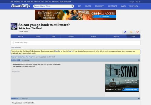 
                            1. So can you go back to stillwater? - Saints Row: The Third Message ...