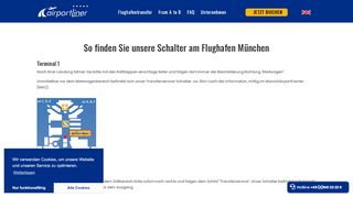 
                            5. So finden Sie uns am Flughafen München| airportliner