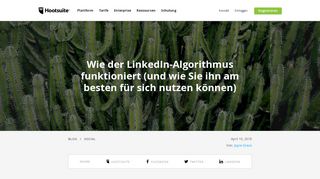 
                            10. So funktioniert der LinkedIn-Algorithmus - Hootsuite Blog