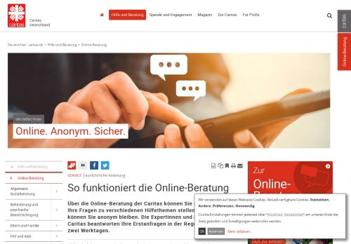 
                            2. So funktioniert die Online-Beratung - Caritas