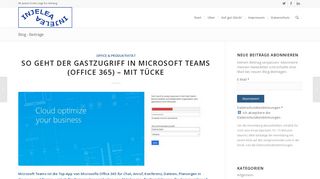 
                            13. So geht der Gastzugriff in Microsoft Teams (Office 365) - mit Tücke ...