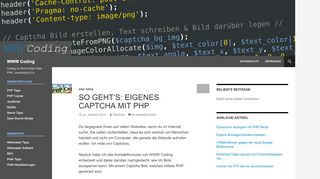 
                            5. So geht's: Eigenes Captcha mit PHP (PHP Tipps) | WWW Coding