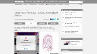 
                            9. So holen Sie mehr aus Touch ID für iPad und iPhone - Macwelt