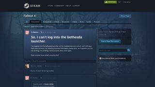 
                            3. So, I can't log into the bethesda launcher. :: Fallout 4 General ...