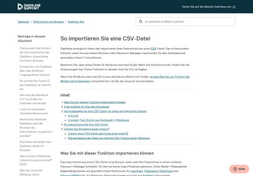 
                            6. So importieren Sie eine CSV-Datei – Dashlane