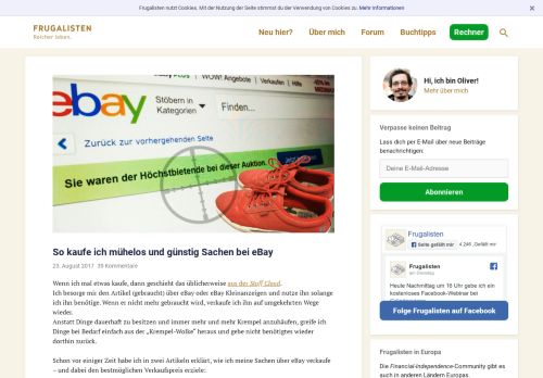 
                            5. So kaufe ich mühelos und günstig Sachen bei eBay – Frugalisten