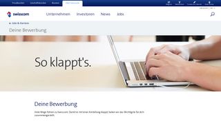 
                            3. So klappt deine Bewerbung bei Swisscom