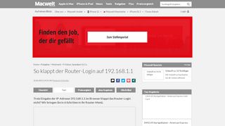 
                            11. So klappt der Router-Login auf 192.168.1.1 - Macwelt