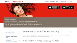 
                            13. So komme ich zur Raiffeisen Music App - Raiffeisen Schweiz