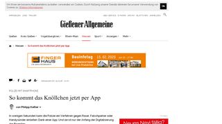 
                            8. So kommt das Knöllchen jetzt per App | Gießener Allgemeine Zeitung