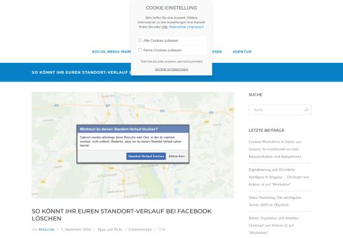 
                            9. So könnt Ihr Euren Standort-Verlauf bei Facebook löschen ...