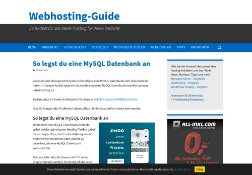 
                            11. So legst du eine MySQL Datenbank an - Webhosting-Guide