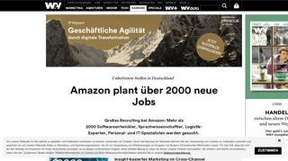 
                            8. So lockt Amazon neue Mitarbeiter | W&V