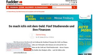 
                            13. So mach ich's mit dem Geld: Fünf Studierende und ihre Finanzen ...