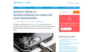 
                            11. So melden Sie einen Handyschaden | Friendsurance