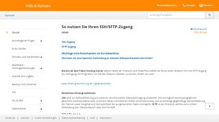 
                            11. So nutzen Sie Ihren SSH/SFTP-Zugang