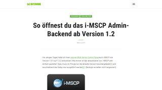 
                            2. So öffnest du das i-MSCP Admin-Backend ab Version 1.2 – (#) Netzware