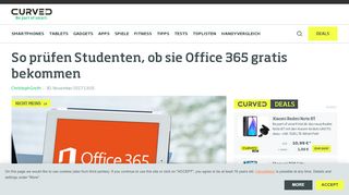 
                            9. So prüfen Studenten, ob sie Office 365 gratis bekommen - Curved