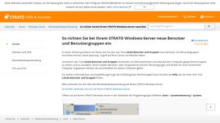 
                            2. So richten Sie bei Ihrem STRATO Windows-Server neue Benutzer und ...