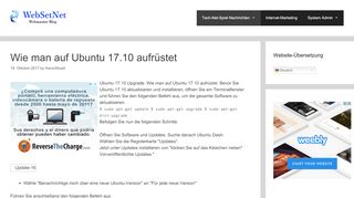 
                            10. So rüsten Sie auf Ubuntu 17.10 - Websetnet