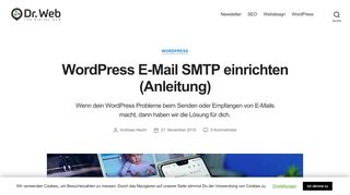 
                            13. So versendet dein WordPress zuverlässig E-Mails - Dr. Web