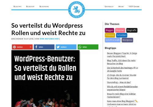 
                            8. So verteilst du Wordpress Rollen und weist Rechte zu - Conterest ツ