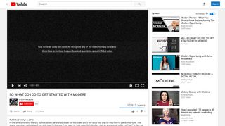 
                            12. SO WHAT DO I DO TO GET STARTED WITH MODERE - YouTube
