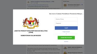 
                            11. #SoalanLazimMengenaiPendaftaranPertubuhan... - ...
https://www.facebook.com/JPPM.Malaysia/posts/...bagaimana.../1020789661307700/