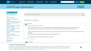 
                            6. SOAP API Login Authentication? - Salesforce Developer Community