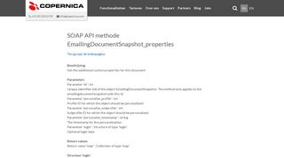 
                            7. SOAP API methode referentie - Copernica Marketing Software