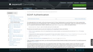 
                            10. SOAP Authentication | Jaspersoft Community