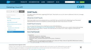 
                            5. SOAP Faults | Marketing Cloud API | Salesforce Developers