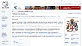 
                            2. SOAS, University of London - Wikipedia