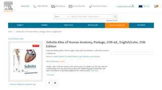 
                            5. Sobotta Atlas of Human Anatomy, Package, 15th ed., English/Latin ...