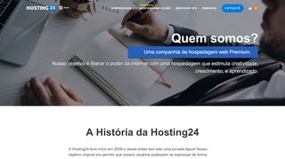 
                            7. Sobre a Hosting24 - Conheça a história da Hosting24 e da Hostinger