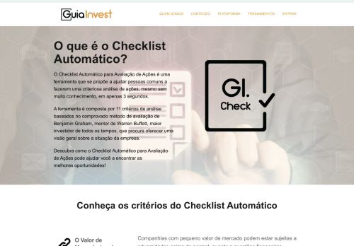 
                            13. Sobre o Checklist Automático — GuiaInvest