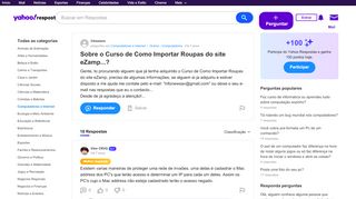 
                            8. Sobre o Curso de Como Importar Roupas do site eZamp...? | Yahoo ...